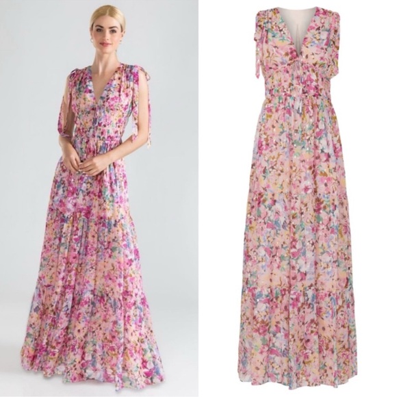 Shoshanna Zahra Floral Gown Maxi Dress in Size 6 - Picture 4 of 10